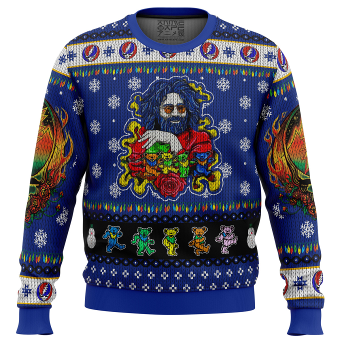 Get Festive with Jerry Garcia Grateful Dead Ugly Christmas Sweater – Limited Edition Holiday Apparel