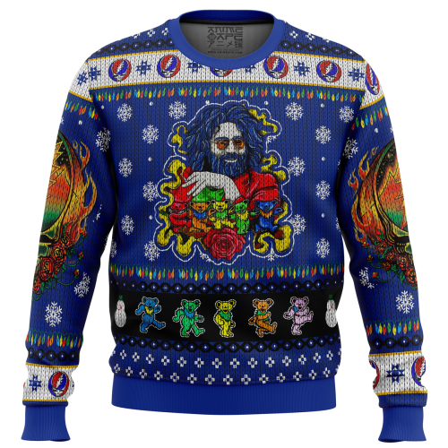 Get Festive with Jerry Garcia Grateful Dead Ugly Christmas Sweater – Limited Edition Holiday Apparel