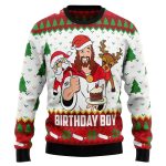 Jesus Birthday Boy Sweater – Ugly Christmas Unisex Sweater