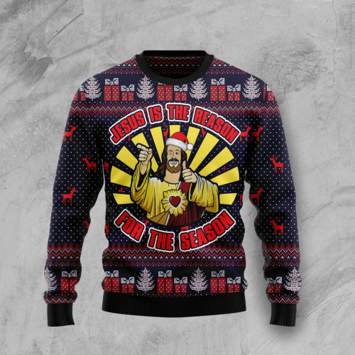 Spread Holiday Cheer with Jesus-themed Ugly Christmas Sweater