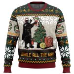 Jingle All The Way Mandalorian Star Wars Ugly Christmas Sweater – Festive and Fun Holiday Apparel