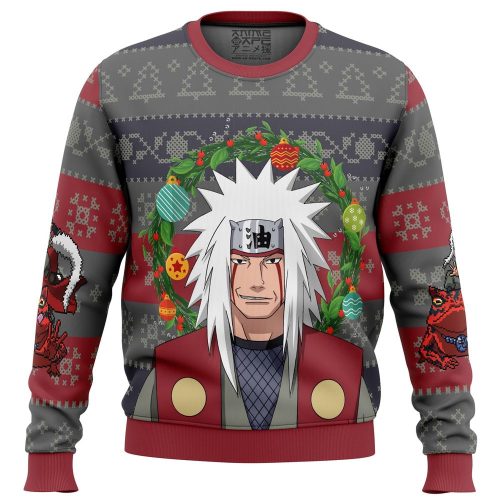 Jiraiya Naruto Ugly Christmas Sweater - Festive Anime Apparel for Fans Limited Edition