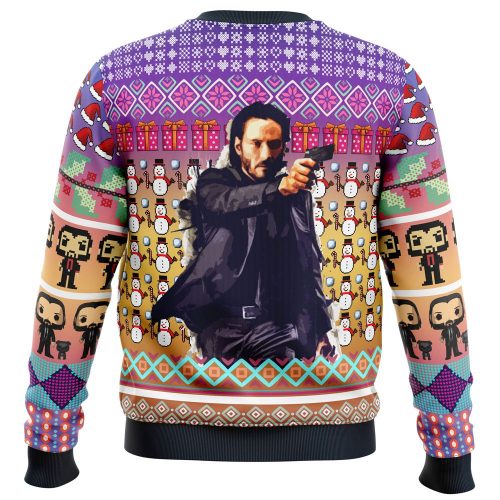 Get Festive with the John Wick Ugly Christmas Sweater – Limited Edition!