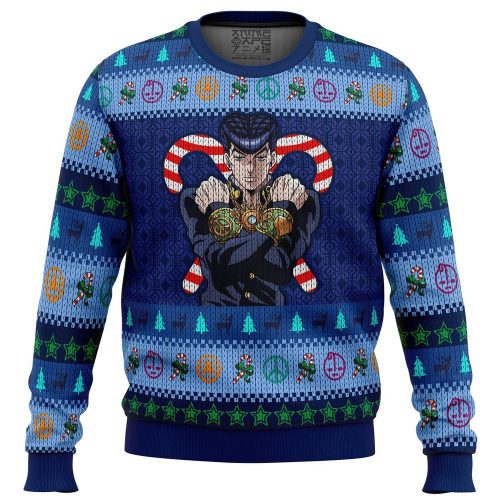 Get Festive with Josuke Higashikata Ugly Christmas Sweater – Jojo s Bizarre Adventure