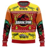 Roar into the Holidays with Jurassic Park Ugly Christmas Sweater!