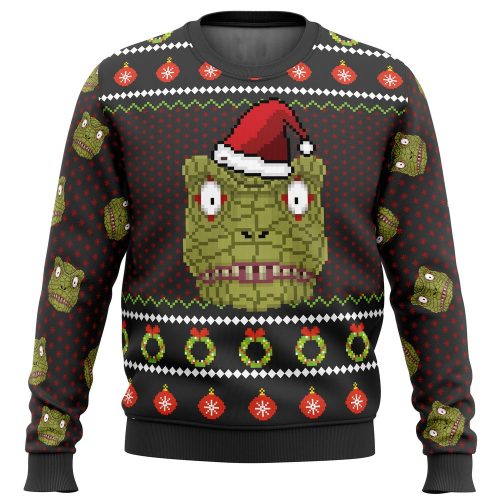 Get Festive with Kaiman Dorohedoro Ugly Christmas Sweater – Unique & Stylish Holiday Apparel!