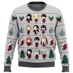 Get Festive with Kakegurui Chibi Gamblers Ugly Christmas Sweater!