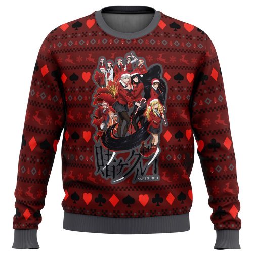 Get Festive with Kakegurui Hyakkaou Ugly Christmas Sweater – Limited Edition!