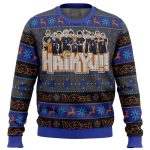 Get Festive with Karasuno High Haikyuu Ugly Christmas Sweater – Perfect for Anime Fans!