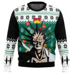 Get Festive with Kenpachi Zaraki Bleach Ugly Christmas Sweater – Perfect for Anime Fans!
