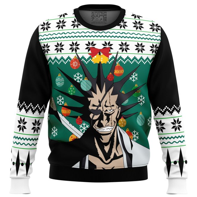 Kenpachi Zaraki Bleach Ugly Christmas Sweater: Festive Anime Gear for Fans