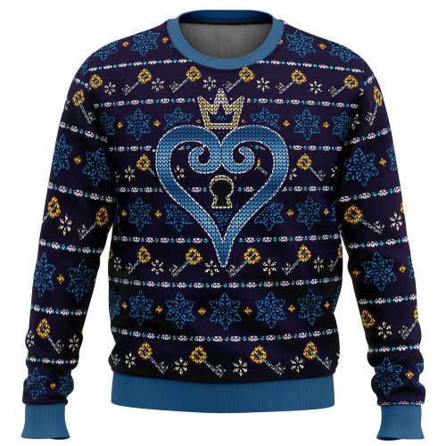 Keyblade Sora Kingdom Hearts Ugly Christmas Sweater – Festive Gaming Apparel