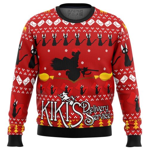 Get Festive with Kiki s Delivery Service Ugly Christmas Sweater - Limited Edition!