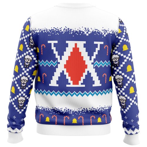 Get Festive with Killua Zoldyck Hunter X Hunter Ugly Christmas Sweater!
