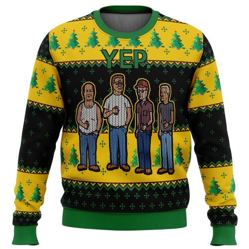Get Festive with the King of the Hill Yep Ugly Christmas Sweater – Limited Edition Fun!