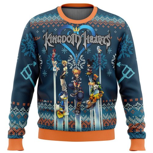 Get Festive with Kingdom Hearts Alt Ugly Christmas Sweater – Limited Edition Fun for Gamers!