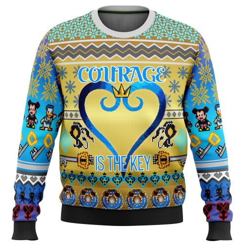 Get Festive with the Kingdom Hearts Ugly Christmas Sweater - Perfect for Gamers!