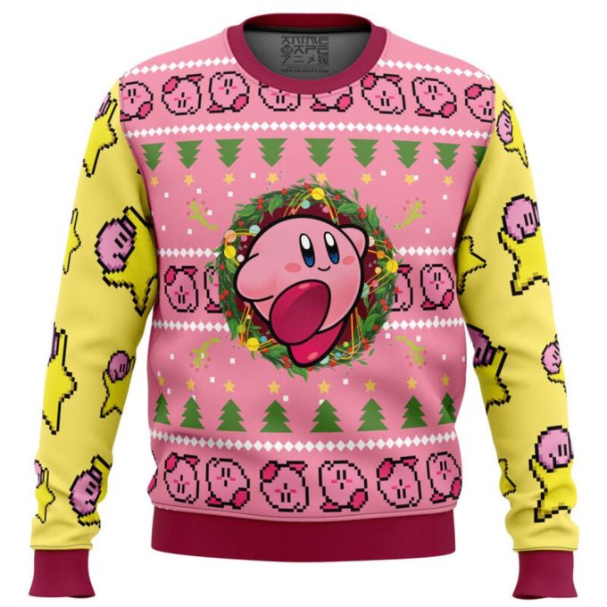 Get Festive with Kirby Ugly Christmas Sweater – Perfect Holiday Attire!