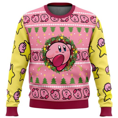 Get Festive with Kirby Ugly Christmas Sweater - Perfect Holiday Apparel!