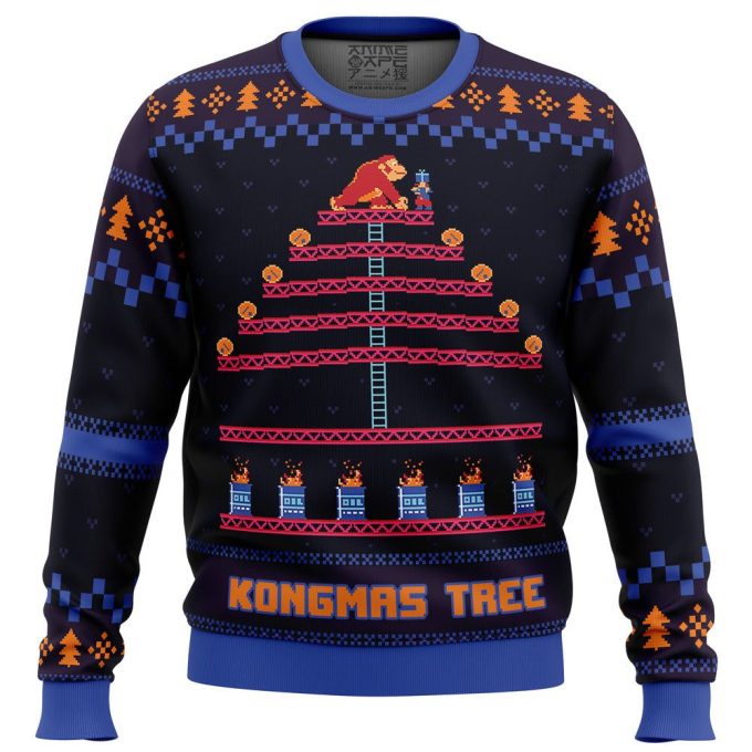 Get Festive with the Kongmas Tree King Kong Ugly Christmas Sweater