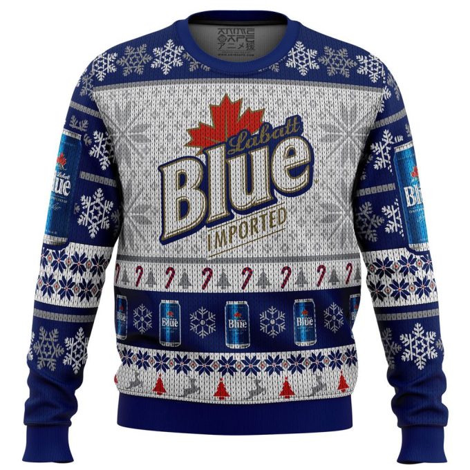 Get Festive with Labatt Blue Ugly Christmas Sweater – Perfect Holiday Attire for Beer Lovers!
