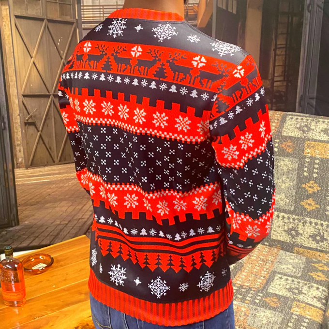 Get Festive with LAUGHING LEO Ugly Christmas Sweater – Perfect Holiday Attire!