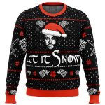 Let it Snow Jon Game of Thrones Ugly Christmas Sweater – Festive Winter Apparel for Game of Thrones Fans