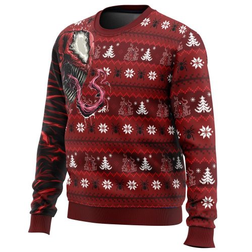Spread Holiday Chaos with Let There Be Christmas Carnage Marvel Ugly Sweater