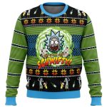 Get Schwifty with Rick and Morty: Ugly Christmas Sweater for Festive Fun! Get Schwifty with Rick and Morty: Ugly Christmas Sweater for Festive Fun!