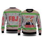 Let’s Go Brandon Funny Trump Santa Hat Ugly Christmas Sweater – Hilarious Festive Sweatshirt!