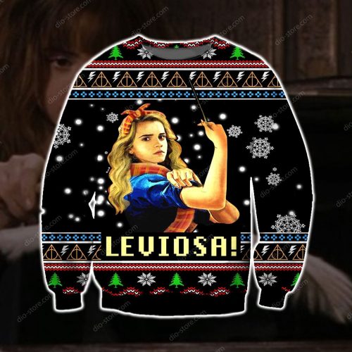 Leviosa Harry Potter Ugly Christmas Sweater, All Over Print Sweatshirt