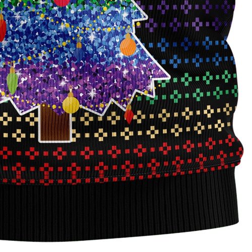 LGBT Rainbow Christmas Graphic Sweater: Ugly Xmas Sweater Gift for Lovers