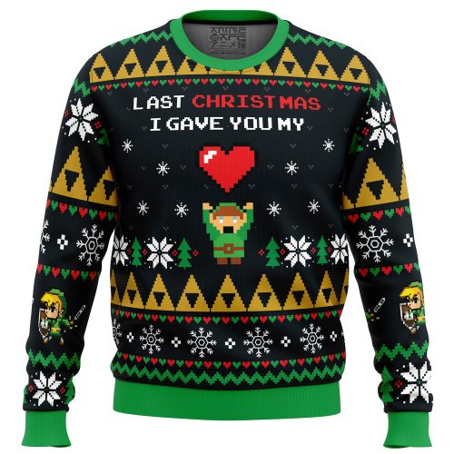Link To My Heart: Legend of Zelda Ugly Christmas Sweater – Festive Gamers Delight!