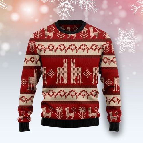 Llama Christmas Ugly Sweater – Festive Xmas Sweater for a Fun and Quirky Holiday Look
