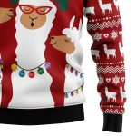 Llama La La Christmas Unisex Crewneck Sweater – Festive Graphic Ugly Christmas Sweater