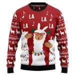 Llama La La Christmas Unisex Crewneck Sweater – Festive Graphic Ugly Sweater