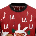 Llama La La Christmas Unisex Crewneck Sweater – Festive Graphic Ugly Sweater