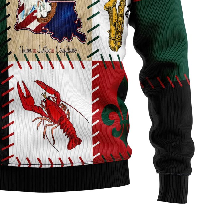 Louisiana Famous Things Ugly Christmas Sweater – Funny Holiday Gift for Family