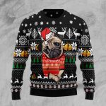 Get Festive with our Lovely Pug Dog Ugly Christmas Sweater – Christmas Graphic Sweater