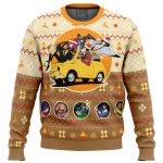 Lupin the 3rd Happy Trip Ugly Christmas Sweater: Festive Fun with Anime-inspired Design!