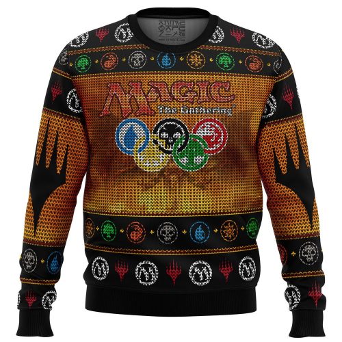 Get Festive with MTG Ugly Christmas Sweater – Perfect for Magic the Gathering Fans!
