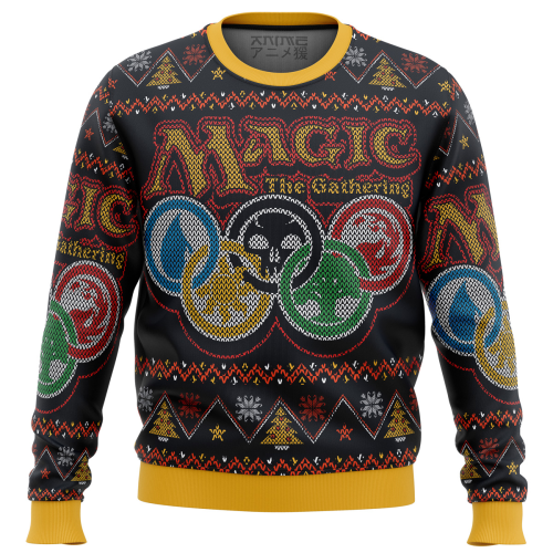 Get Festive with Magic the Gathering Ugly Christmas Sweater – The Perfect Geeky Holiday Attire!