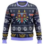 Get Festive with Majora’s Mask Legend of Zelda Ugly Christmas Sweater – Perfect for Gamers!