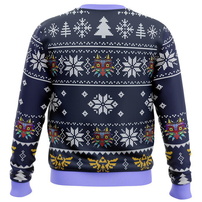 Get Festive with Majora s Mask Ugly Christmas Sweater – Legend of Zelda Holiday Apparel