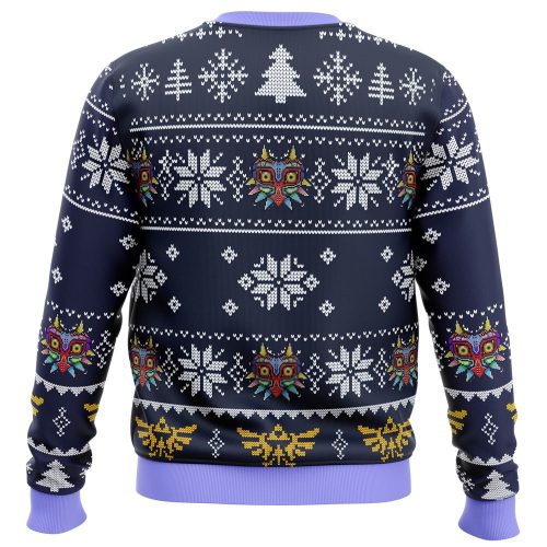 Get Festive with Majora’s Mask Legend of Zelda Ugly Christmas Sweater – Perfect for Gamers!