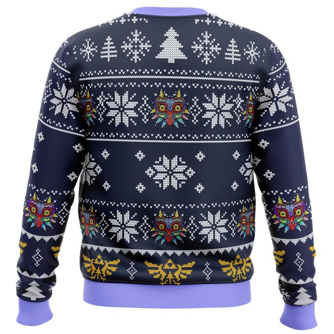 Get Festive with Majora’s Mask Legend of Zelda Ugly Christmas Sweater – Perfect for Gamers!