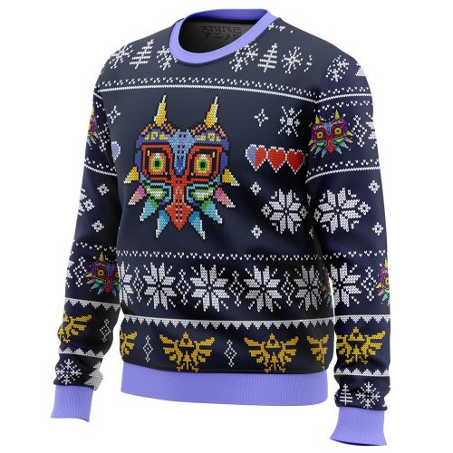 Get Festive with Majora s Mask Ugly Christmas Sweater – Legend of Zelda Holiday Apparel