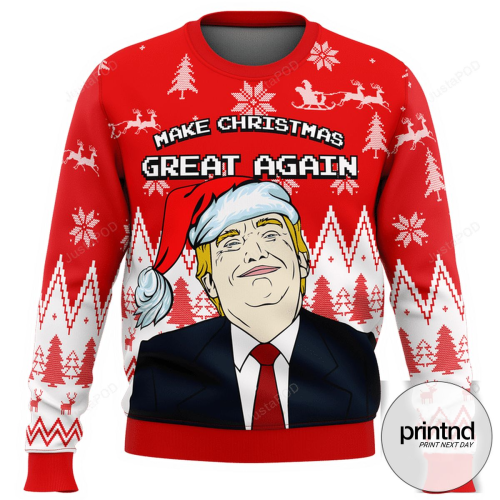 Revive Christmas Spirit: Get the Best Make Christmas Great Again Premium Ugly Sweater