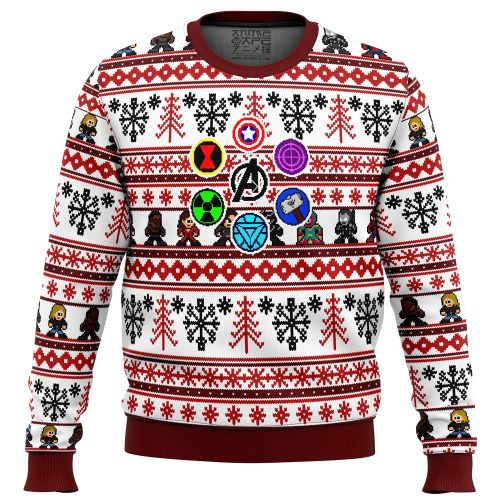 Marvel Avengers Retro Ugly Christmas Sweater – Festive & Nostalgic Holiday Attire