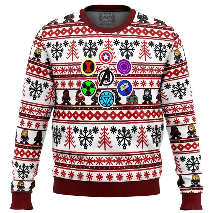 Marvel Avengers Retro Ugly Christmas Sweater – Festive & Nostalgic Holiday Attire